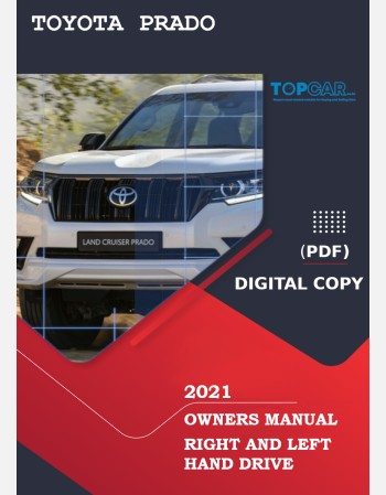 toyota land cruiser prado 2021 owners manual rhd& lhd